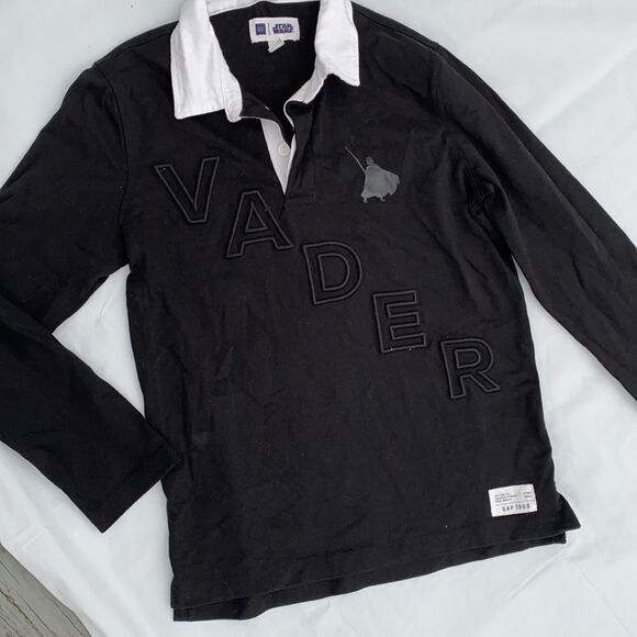 GAP black Dark Vader long sleeve shirt youth Med - Picture 1 of 5
